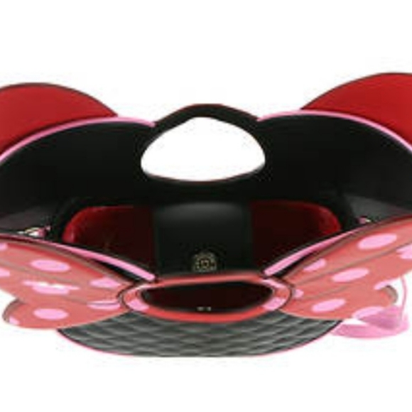 LOUNGEFLY Disney Minnie Mouse Quilted Bow Purse or Crossbody Bag! NWT! - Picture 6 of 16